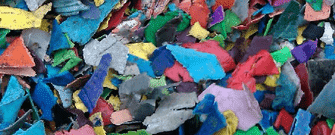 廢棄的紙片中分選銅鋁